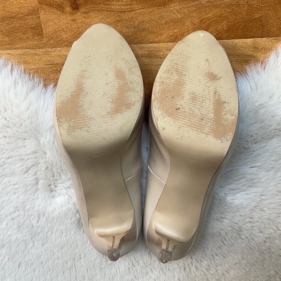 Guess | Nude Patent Peep Toe Heels | 8 - Picture 14 of 16
